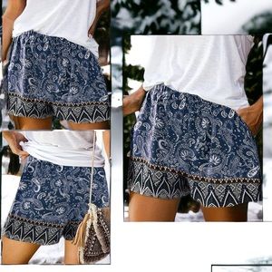 Women's silky navy blue shorts Large elastic waist polyester NEW